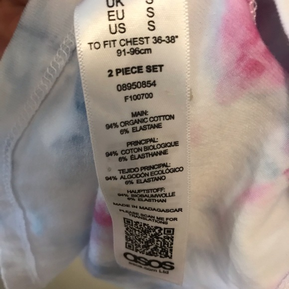 Asos T-Shirt Muscle Fit Tie Dye Custom New - Picture 12 of 15